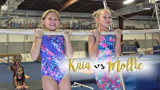 Kaia VS Mollie Gymnastics Challenges Kaia SGG [upl. by Gregson491]