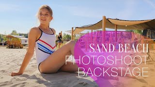 ELIZAVETA SHUBINA  SAND BEACH PHOTOSHOOT BACKSTAGE WITH AMIR GUMEROV [upl. by Kcin551]