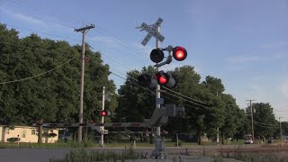 Railroad Crossings On BNSF Barstow sub Part 2 [upl. by Nyrraf]