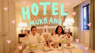 HOTEL MUKBANG  Sophia and Cinzia [upl. by Ahsienaj]