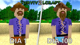 SOBREVIVI 100 DIAS EM UMA ILHA NO SURVIVALCRAFT  O FILME [upl. by Willamina]