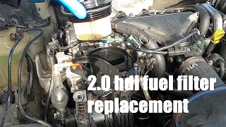 20 HDI fuel filter replacement [upl. by Hatokad500]