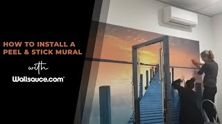 How to Install Peel and Stick Wallpaper [upl. by Rebekkah]