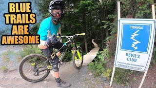 BLUE MTB TRAILS IN WHISTLER BIKE PARK ARE AWESOME [upl. by Euqirdor]