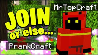 MrTopCraft PRANKED the entire SERVER PrankCraft SMP [upl. by Ecahc]