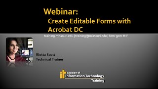 Fillable Forms from Word to Acrobat DC [upl. by Esidnac]