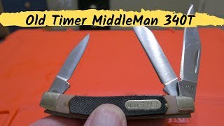 Schrade Old Timer Middleman 340T Traditional Pocket Knife [upl. by Errick190]