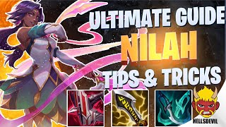 WILD RIFT ULTIMATE NILAH GUIDE  TIPS amp TRICKS  Guide amp Build [upl. by Gaskin180]