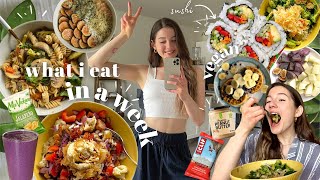 what I eat in a week   easy  vegan  realistic [upl. by Aihset]