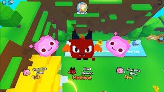 Hatching All Legendary  Mythical Pixel Pets on Camera in Pet Simulator X Roblox [upl. by Yesak864]