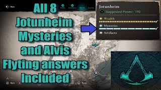 Assassins Creed Valhalla All Jotunheim Mysteries Locations guide [upl. by Prochoras]