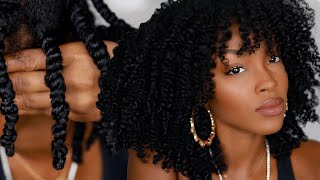 THE PERFECT TWIST OUT on Natural Hair  Slim Reshae [upl. by Ased]