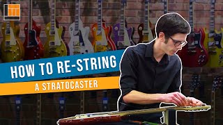 How to Change a String on a Stratocaster [upl. by Oriaj]