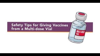 MultiDose Vaccine Vial Injection Safety Tips [upl. by Lynnet183]