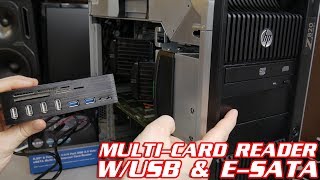 HOW TO ADD A MULTICARD READER TO YOUR COMPUTER [upl. by Naejeillib]