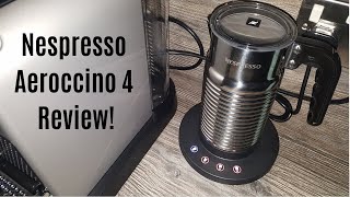 Nespresso Aeroccino 4 Milk Frother Review  Worth upgrading from the Aeroccino 3 [upl. by Hauser]