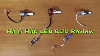 H3 amp H3C bulb size  LED headlight bulb review [upl. by Snodgrass31]