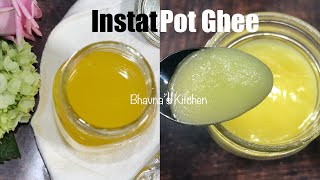 Instant Pot Ghee Clarified Butter in Electric Pressure Cooker Video Recipe  Bhavnas Kitchen [upl. by Bryana829]