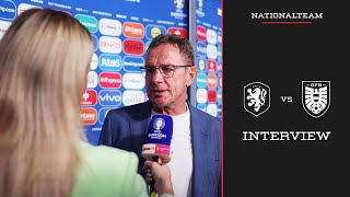 Interview mit Ralf Rangnick  Niederlande vs Österreich  UEFA EURO 2024  Nationalteam [upl. by Eanahc]