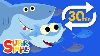 Baby Shark Extended Mix  30 Mins  Kids Songs  Super Simple Songs [upl. by Haletky]