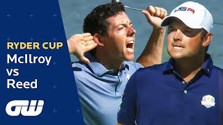 Rory McIlroy vs Patrick Reed Highlights  Ryder Cup 2016  Golfing World [upl. by Noryb]