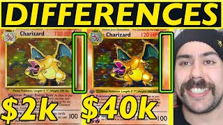 How to Spot Differences Between Shadowless Unlimited amp 1st edition Pokemon Cards EASY [upl. by Noevad889]