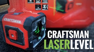 Tool Review  Craftsman 50ft Green Laser Level [upl. by Noguchi705]