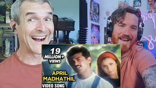 April Madhathil  Vaali Tamil Movie Song  Ajith Kumar Simran REACTION [upl. by Gurtner]