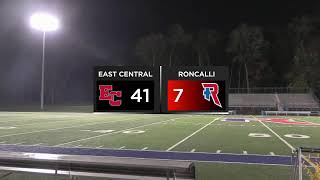 Roncalli VS East Central  Football [upl. by Stacie821]