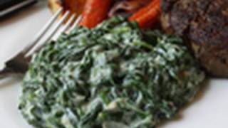 Creamed Spinach Recipe  Steakhouse Creamed Spinach [upl. by Spiros]