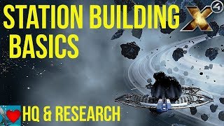 X4 Foundations Station Building Guide  Headquarters amp Research [upl. by Oiliduab]