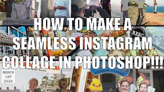 Seamless Instagram Swipe Collage  TUTORIAL [upl. by Cerelly]