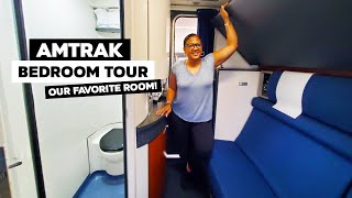 Amtrak Bedroom Tour On A Superliner Our Favorite Sleeper Car Room [upl. by Suivat823]