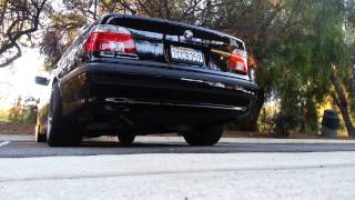 BMW E39 540i MAGNAFLOW EXHAUST YRESONATOR DELETED [upl. by Nickerson30]