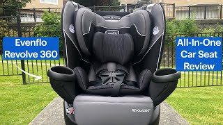 Evenflo Revolve 360 AllInOne Car Seat Review [upl. by Ithsav278]