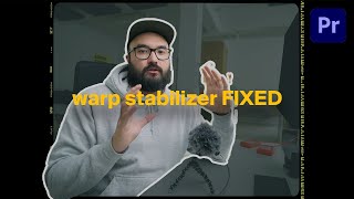 How to fix the most annoying WARP STABILIZER issue  Premiere Pro [upl. by Comyns]