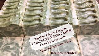 Make Soap at Home  Testing 4 CP Soap Recipes included  How to use Soap Calc  Ellen Ruth Soap [upl. by Haase]