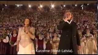 Latvian Song Festival 2013  quotDvēseles dziesmaquot The Souls Song ENGLISH translationsubtitles [upl. by Rory]