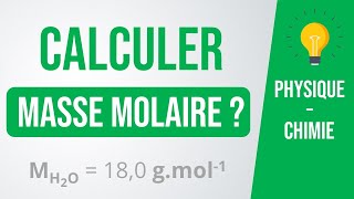 Comment Calculer une MASSE MOLAIRE  💡Méthode  PhysiqueChimie lycée [upl. by Annehsat]