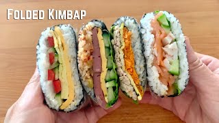 Folded Kimbap  Sushi Sandwich Onigirazu  Easy Bento Box Lunch Ideas  Ticktock Wrap Hack  紫菜包饭 [upl. by Ado891]