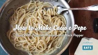 How to Make Cacio e Pepe Pasta With Cheese and Black Pepper [upl. by Ruhl342]