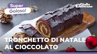 TRONCHETTO DI NATALE AL CIOCCOLATO  Goloso e perfetto per le Feste [upl. by Annmaria]