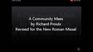 Community Mass  Gloria [upl. by Fraya]