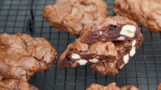 Recette COOKIES BROWNIE Chocolat Noisettes facile [upl. by Dene]