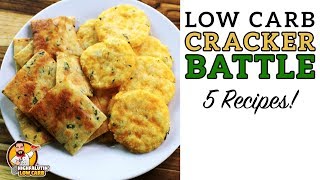 Low Carb CRACKER BATTLE  The BEST Keto Cracker Recipe [upl. by Nolan720]