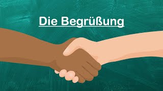 Deutsch lernen A1 Die Begrüßung und die Verabschiedung  Lektion 1 [upl. by Sousa]