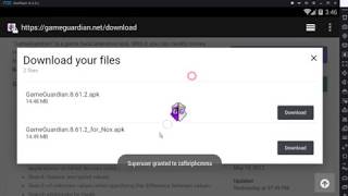 How to install on the Nox emulator  GameGuardian [upl. by Yeblehs930]