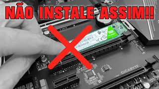 SE VC INSTALAR SEU SSD M2 ASSIM ELE VAI ESTRAGAR [upl. by Gnouhp235]