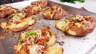 Crispy Smashed Red Potato Smashed Red Potato Recipe [upl. by Eltsirc]