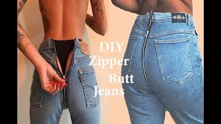 DIY Vetements x Levis Zipper Butt Jeans [upl. by Cohl812]